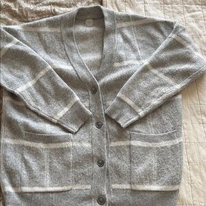A new day Gray Button-Up Women's Sweater
